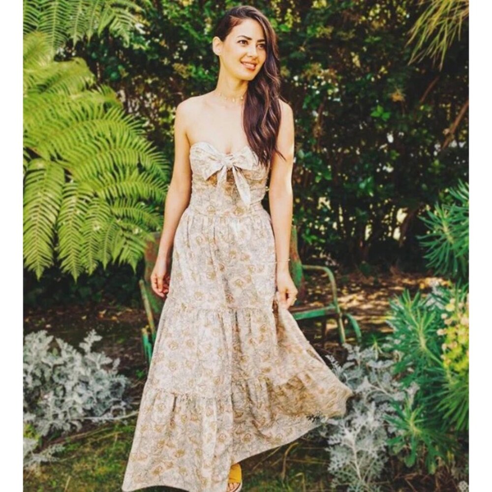 HappyxNature Kate Hudson Infinity Strapless Maxi Dress XS